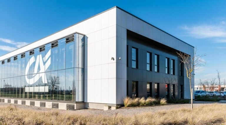 banque credit agricole batiment moderne exterieur